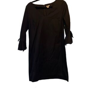 J. Crew Black Long Sleeve Dress